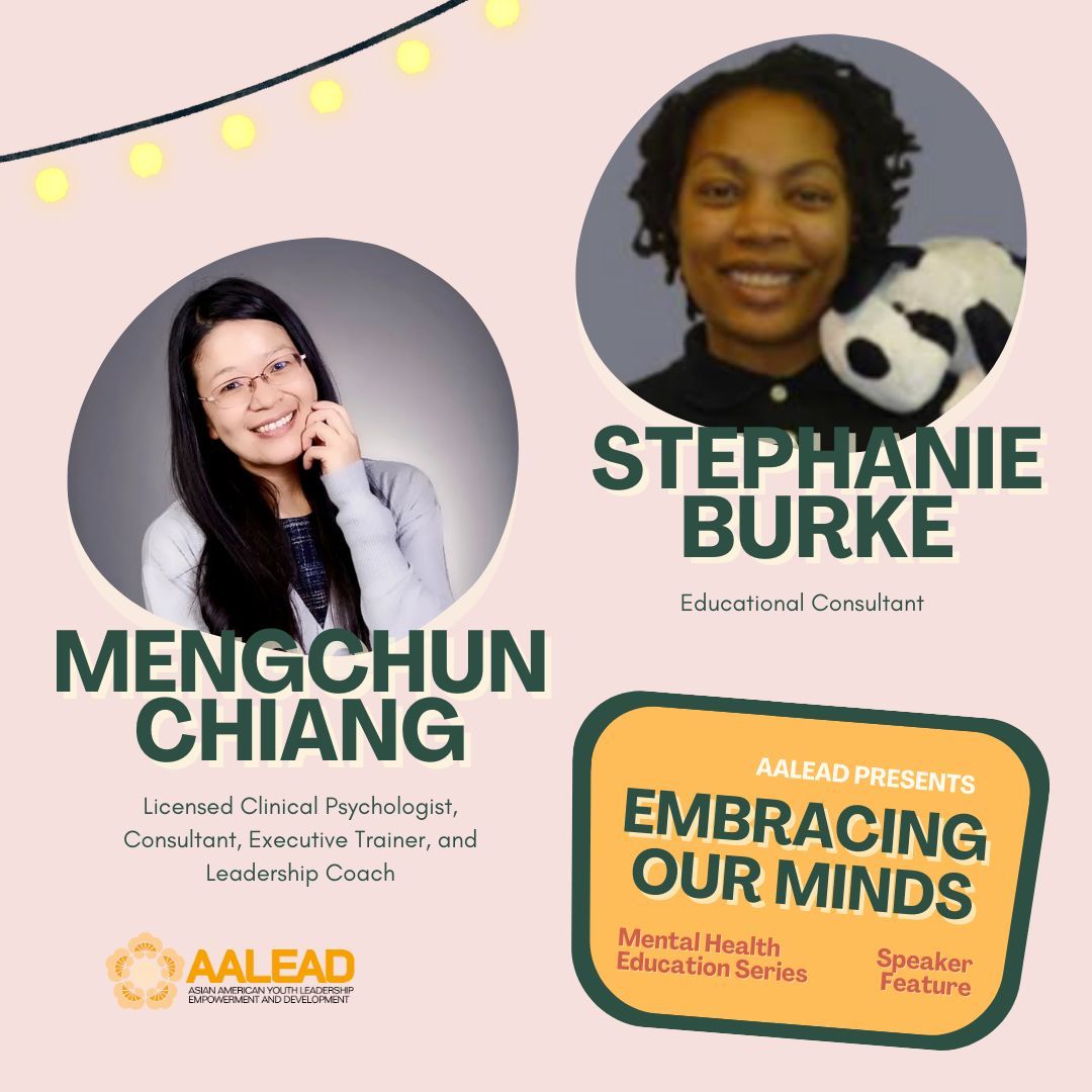 Stephanie Burke, Education Director of Abrakadoodle, and Dr. Meng, Founder of CHI Executive Consulting, will be joining us for our "Embracing Our Minds" series! Don't miss out on your chance to learn from them!

Sign up for this mental health series at buff.ly/zJyY6CR
