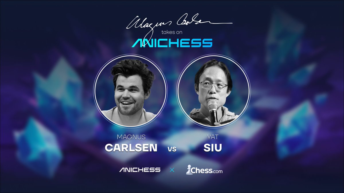 Anichess (@anichessgame) on Twitter photo 1/♟️ Magnus Carlsen is stepping into Web3 - LIVE in 24 hours!
The GOAT, <a href="/MagnusCarlsen/">Magnus Carlsen</a>, enters the magical battlefield of Anichess. But who dares to stand in his way?
♟️ GM <a href="/hansenchess/">Eric Hansen</a>
🎩 <a href="/ysiu/">Yat Siu</a> - Co-founder & CEO <a href="/animocabrands/">Animoca Brands</a>
🐧 <a href="/LucaNetz/">Luca Netz 🐧✳️</a> - CEO @Pudgypenguins
Spells. 1/♟️ Magnus Carlsen is stepping into Web3 - LIVE in 24 hours!
The GOAT, <a href="/MagnusCarlsen/">Magnus Carlsen</a>, enters the magical battlefield of Anichess. But who dares to stand in his way?
♟️ GM <a href="/hansenchess/">Eric Hansen</a>
🎩 <a href="/ysiu/">Yat Siu</a> - Co-founder & CEO <a href="/animocabrands/">Animoca Brands</a>
🐧 <a href="/LucaNetz/">Luca Netz 🐧✳️</a> - CEO @Pudgypenguins
Spells.