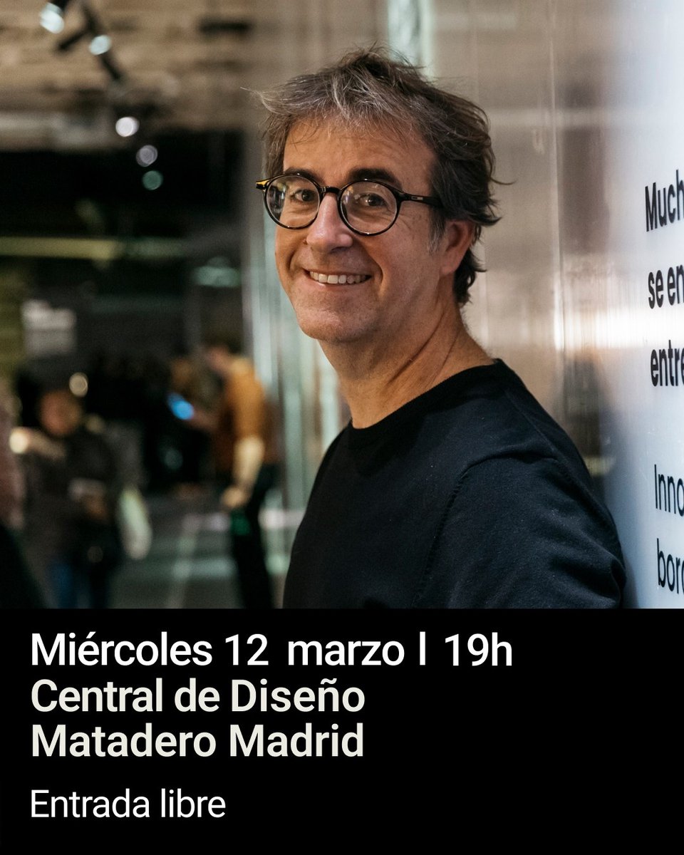 👥HOY el diseñador Héctor Serrano conversará con la periodista y comisaria Tachy Mora, en el marco de la exposición ​“𝙃𝙚́𝙘𝙩𝙤𝙧 𝙎𝙚𝙧𝙧𝙖𝙣𝙤: 𝙀𝙡 𝙫𝙞𝙖𝙟𝙚 𝙚𝙣𝙩𝙧𝙚𝙢𝙚𝙙𝙞𝙖𝙨. 𝟐𝟓 𝙖𝙣̃𝙤𝙨 𝙘𝙤𝙣𝙚𝙘𝙩𝙖𝙣𝙙𝙤”👇
mataderomadrid.org/programacion/c…

⌚19 h.📍#MataderoMadrid