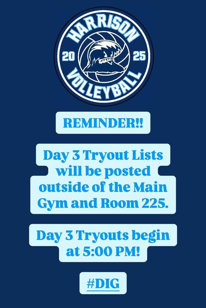 Final day of tryouts today at 5 PM!

#TVB #BlueTide #DIG