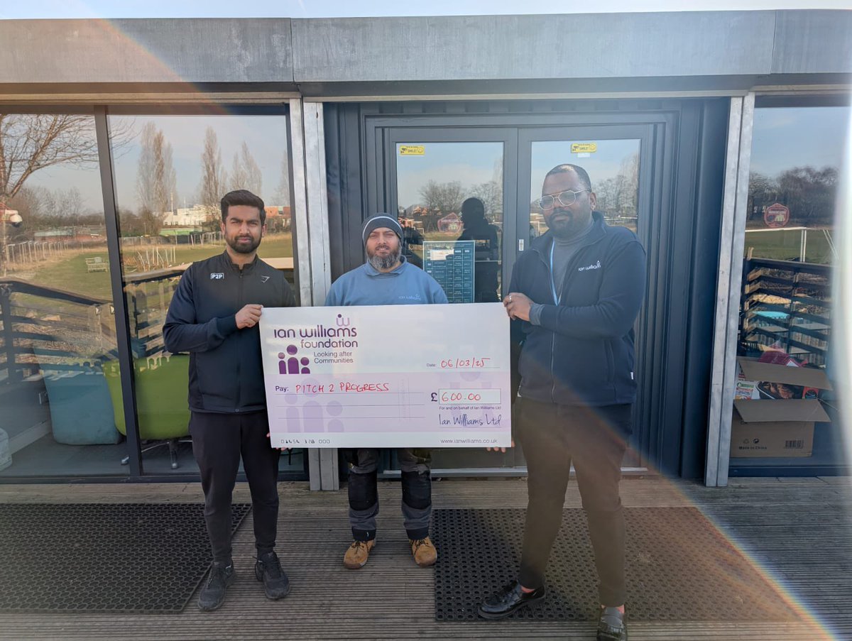 Pitch2Progress's tweet image. A huge thank you to @ianwilliamsltd We were delighted to welcome Jonathon, who popped by to see the work we do at P2P. Your generous donation will help us continue making a positive impact in the community. Weβre excited about the opportunity to continue to work together!