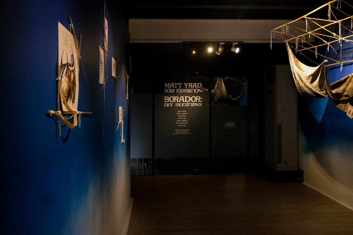 sachetprojects's tweet image. Last 9 days to catch 'Borador: Sky Skeletons,' a solo exhibition of @elmunstro at Gravity Art Space, QC   

Gallery Hours: Tuesdays-Saturdays 2-9PM
photos by @Peteyful , assisted by @notatakenhandle