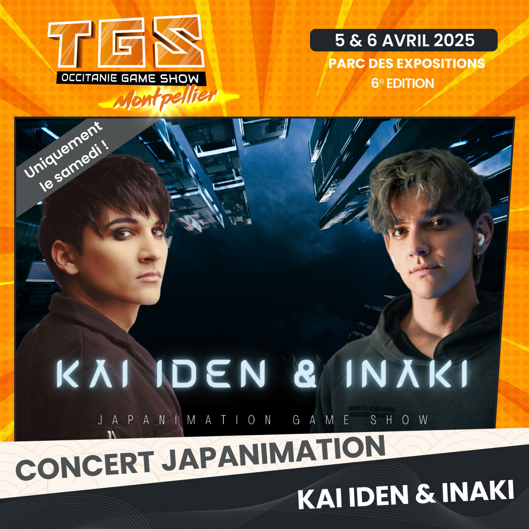 <a href="/Kai2music/">KAI IDEN</a> revient au TGS Montpellier avec 2 concerts :
🎸 Samedi : Fusion jeux vidéo, K-pop &amp; anime avec <a href="/inaki4music/">✨▫️INΛKI▫️✨</a>.
🎶 Dimanche : Concert K-pop avec Forward Crew.
🎟️ tgs-montpellier.fr/billetterie
📅 5 &amp; 6 avril 2025
📍 Parc des Expos – Montpellier
#TGS #Montpellier #kpop #concert