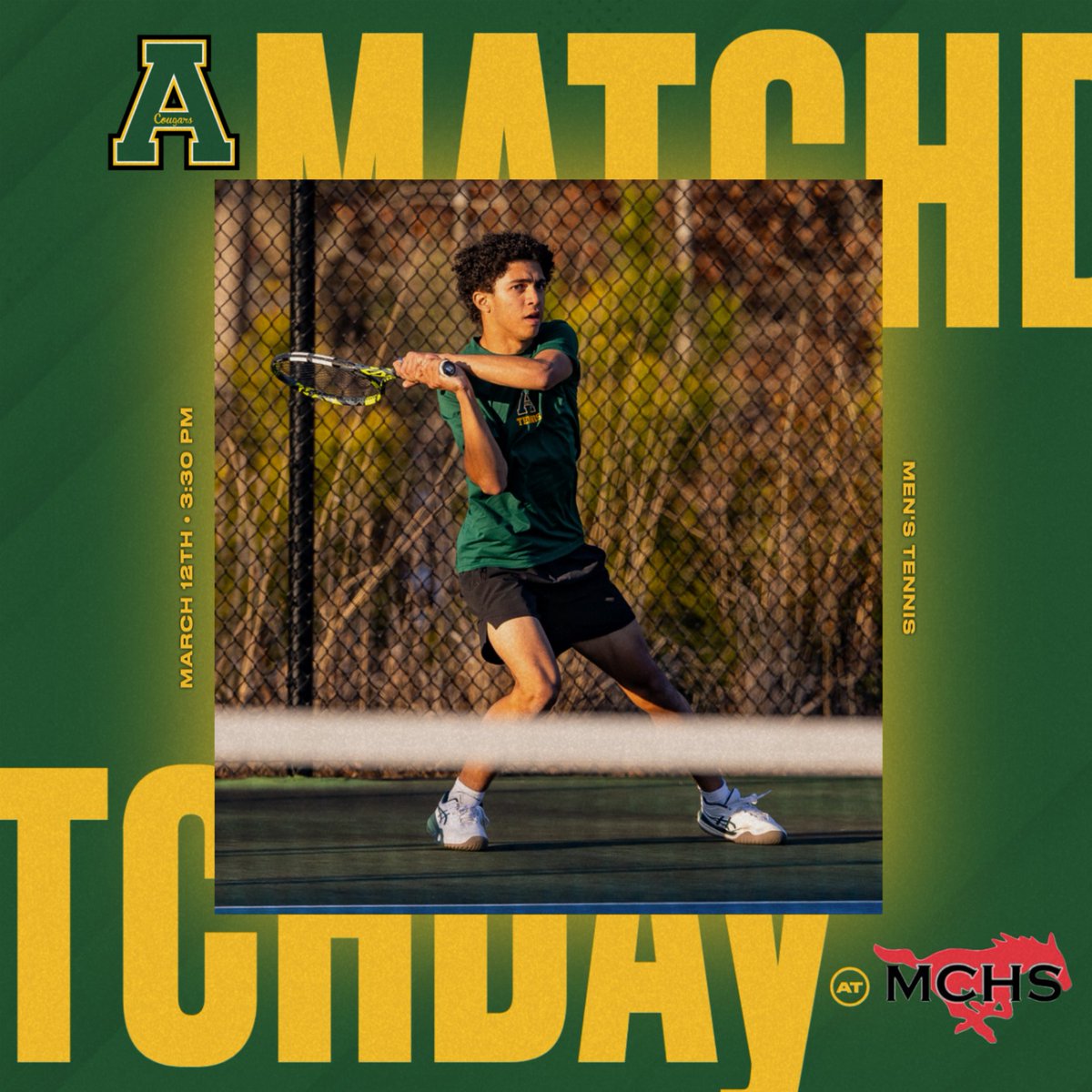 Apex Cougar Club (@apexcougarclub) on Twitter photo Men's Tennis Matchday at Middle Creek! Our Cougars will be playing at 3:30pm today.
@tim_ts_images
<a href="/ApexHighTennis/">Apex High Women's & Men's Tennis</a> Men's Tennis Matchday at Middle Creek! Our Cougars will be playing at 3:30pm today.
@tim_ts_images
<a href="/ApexHighTennis/">Apex High Women's & Men's Tennis</a>