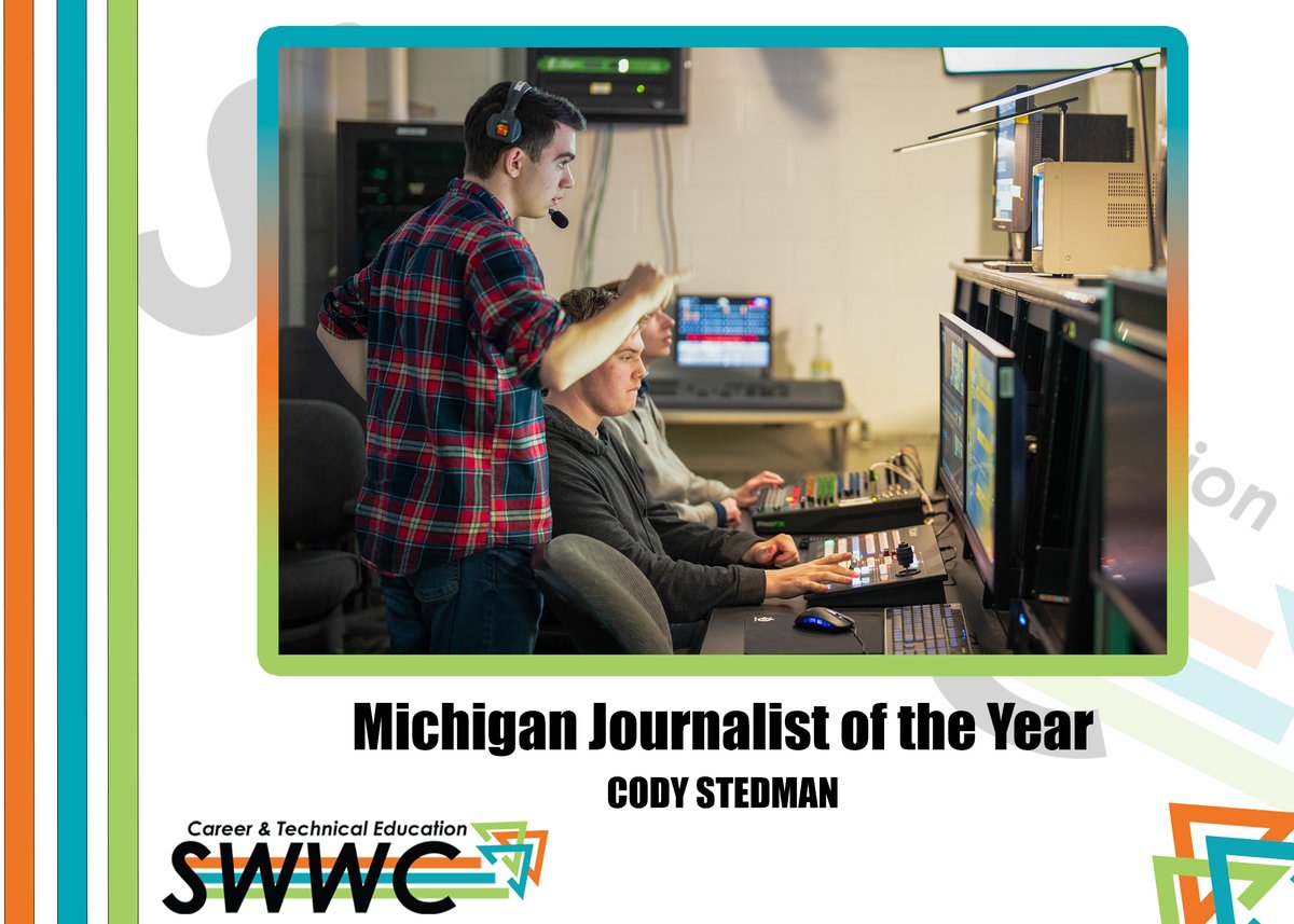 Saline Senior, Cody Stedman has been named the Michigan Journalist of the Year! Cody competed for the Student Journalist Staff through the Michigan Interscholastic Press Association (MIPA) and will now go on to compete in the National Journalist of the Year contest