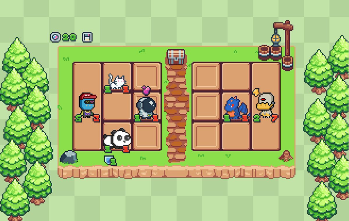 A little mockup

Still not quite sure where to put all the relevant UI elements though 🤔

#pixelart #gamedev