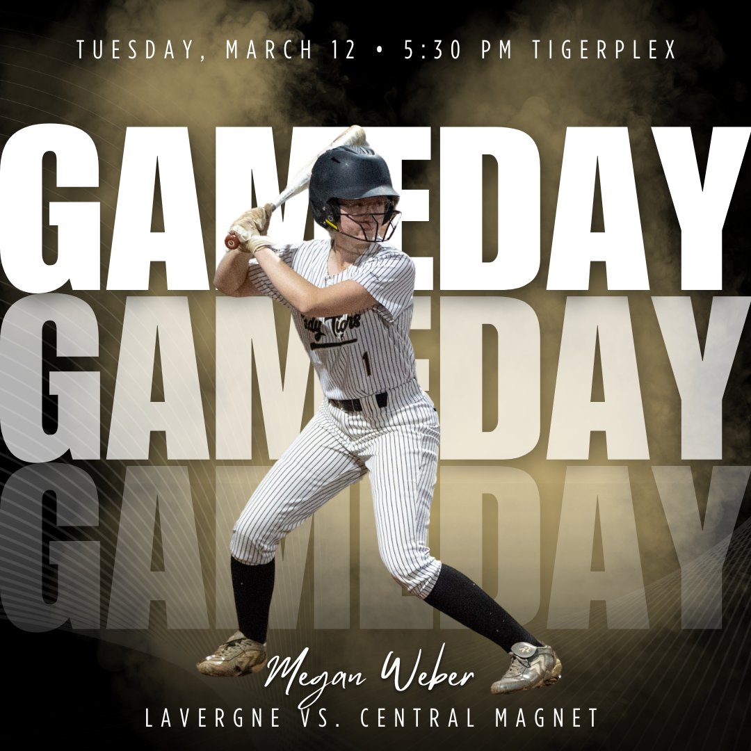 🚨🥎 Game Day 🥎🚨
🆚 LaVergne
⏰ 5:30 
☀️ 72° 
🏟️ Tigerplex at Buchanan
📺gc.com