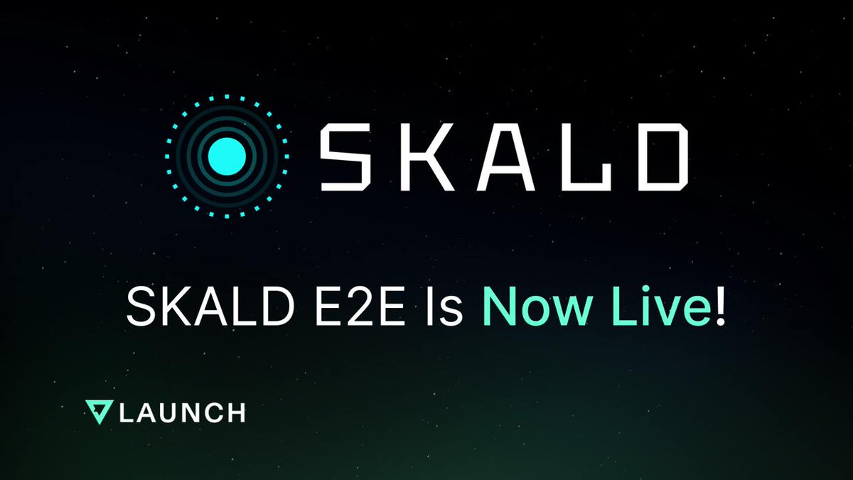 🕹️SKALD AI E2E Details🕹️

Allowlist is Open!

- $5000 Engage-To-Earn
- Price per token $0.001
- 30% Unlocked at TGE (0 month cliff - 6 month vesting)

Act Fast Allowlist Closes in 1 Day👀