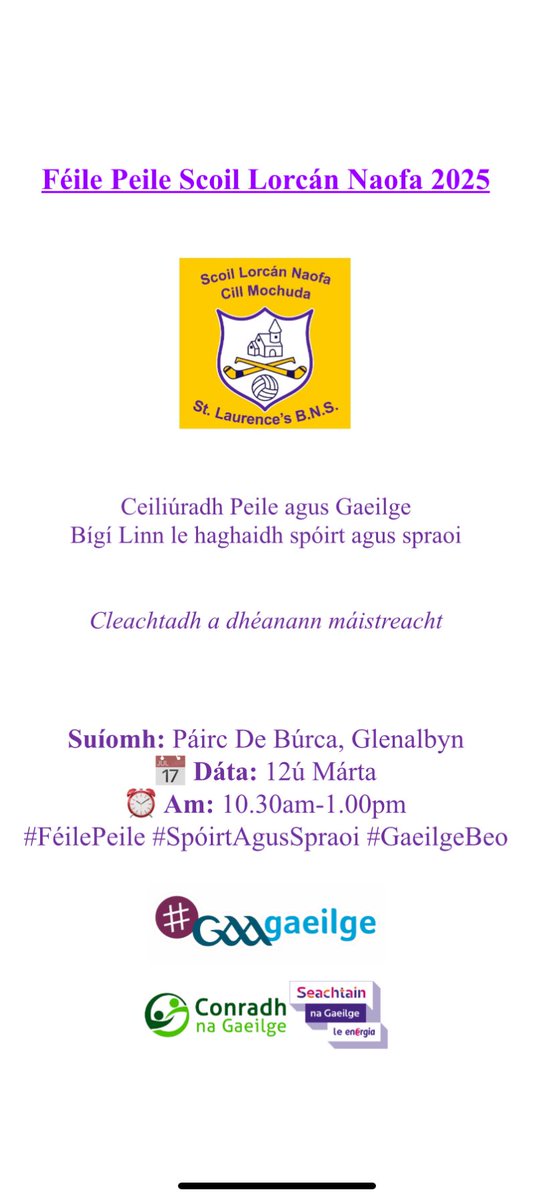 Saint Laurence's B.N.S, Kilmacud tweet media