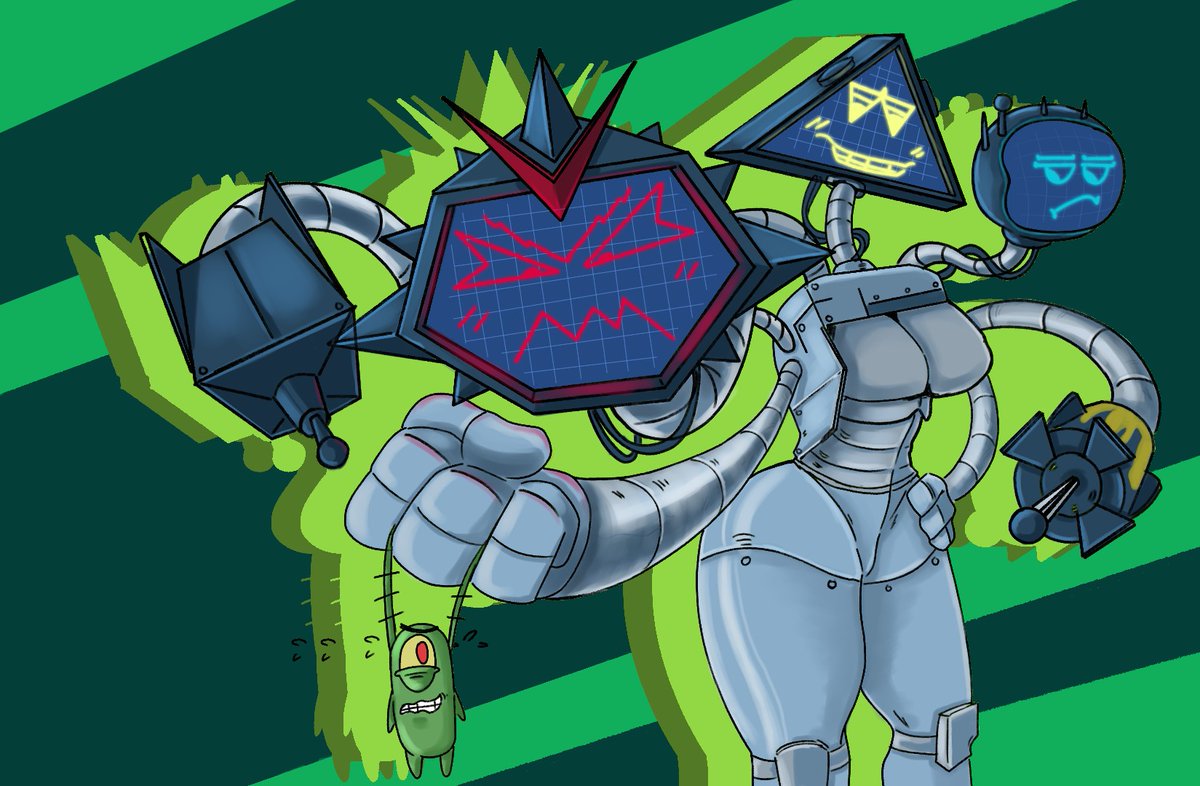 Usma_art's tweet image. Karen #SpongeBob