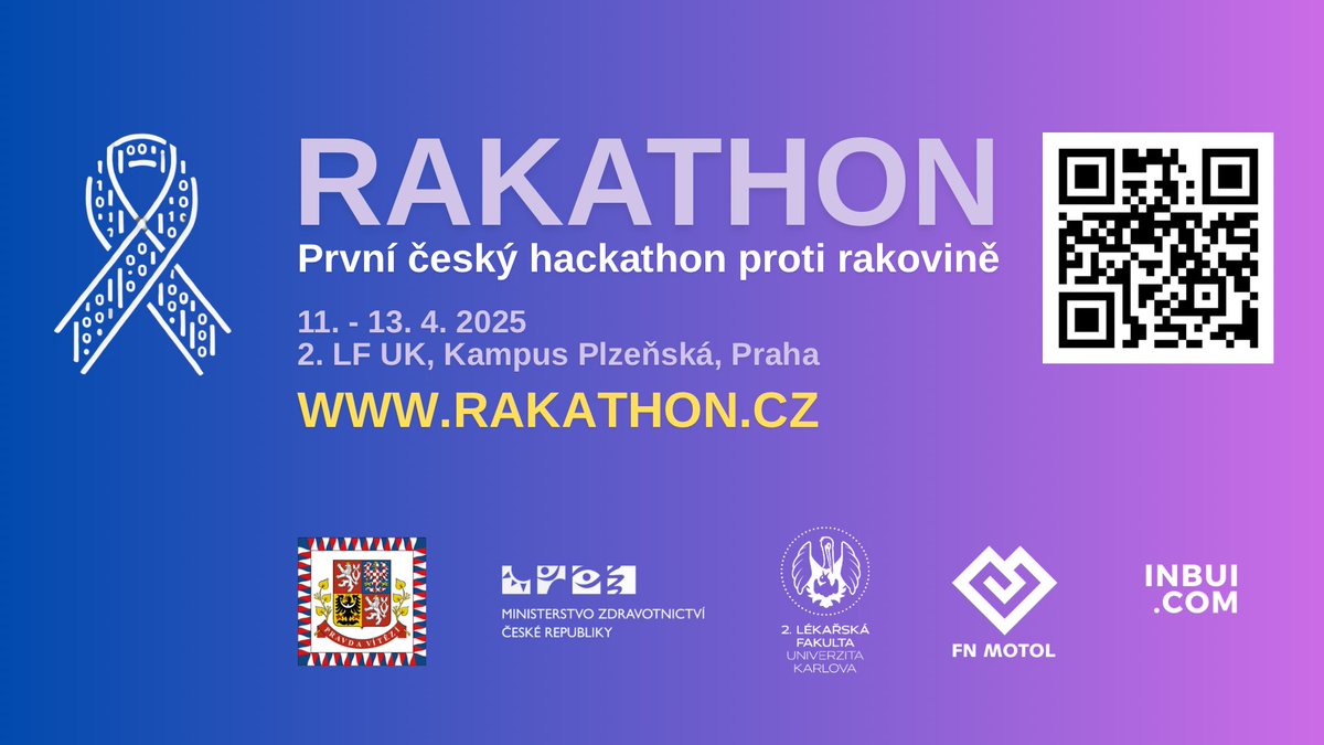 Tomas Studenik π (@studenik) on Twitter photo Our first hackathon against cancer to be held 11-13 April 2025 in Prague under the Auspices of Czeh President <a href="/prezidentpavel/">Petr Pavel</a>. Register via rakathon.cz #rakathon #hackcancer #cancer #innovation Our first hackathon against cancer to be held 11-13 April 2025 in Prague under the Auspices of Czeh President <a href="/prezidentpavel/">Petr Pavel</a>. Register via rakathon.cz #rakathon #hackcancer #cancer #innovation