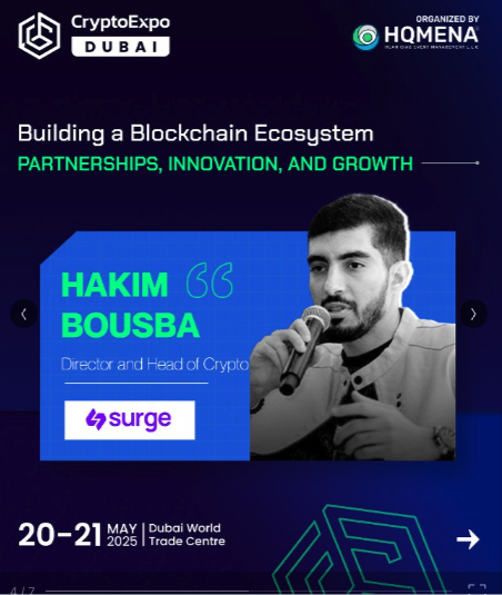 Mark your calendars! Surge's Director &amp; Head of Crypto Hakim Bousba will also be speaking at #CryptoExpo this May! linkedin.com/posts/cryptoex…