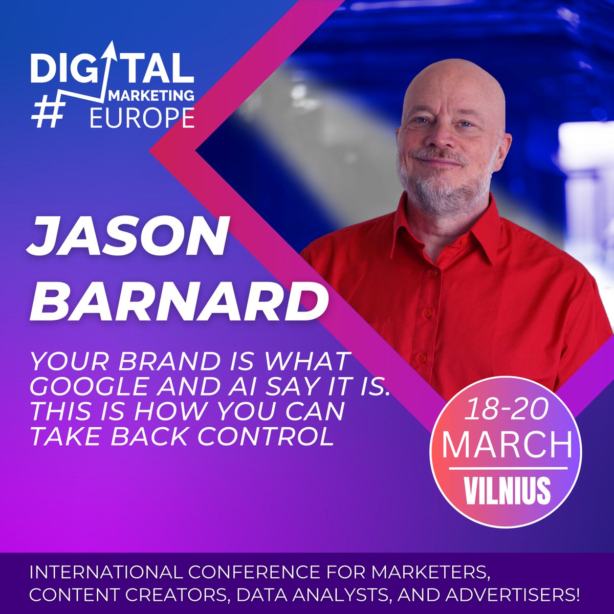 Digital Marketing Europe (@dme_conference) on Twitter photo π Master your digital identity with <a href="/jasonmbarnard/">π’ Jason Barnard πΊπ¦</a>! πβ¨
Learn how to shape your online presence, control your brand across search & AI, and boost business growth. ππ€
Donβt miss out! ποΈπ digitalmarketingcon.eu π Master your digital identity with <a href="/jasonmbarnard/">π’ Jason Barnard πΊπ¦</a>! πβ¨
Learn how to shape your online presence, control your brand across search & AI, and boost business growth. ππ€
Donβt miss out! ποΈπ digitalmarketingcon.eu