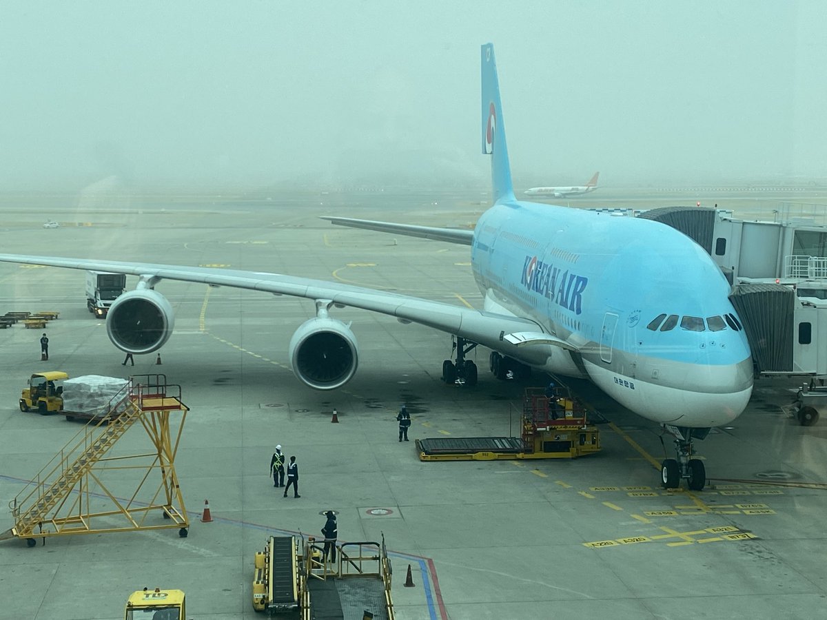 A monster in the mist at Incheon airport