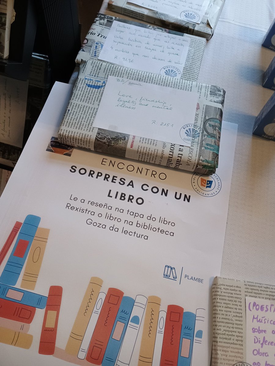 CaldodeGroria's tweet photo. Encontros sorpresa no @CIFPCOMPOSTELA ! ♀️📚
#narrativa #poesía #ensaio #idiomas
#bescolaresgal #clubsdelectura #animaciònàlectura #bibliotecaescolarsolidaria https://t.co/rRNAV6Pzix
