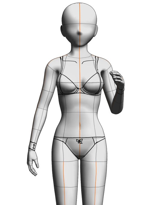 クリスタver4.0がすごい…3Dモデルに直接描き込めるようになったことでどんなアングルのパンツでもアタリが取れるようになってしまった…