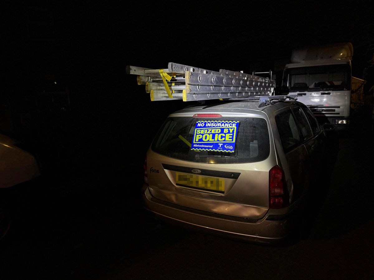 Surrey RoadSafe (@surreyrs) on Twitter photo The driver of this vehicle didn’t fancy speaking to the #VanguardRST Sergeant, so much so he drove across a grass field during a pursuit last night in Stanwell.
Vehicle seized for no insurance and enquiries continue to identify a driver.🔍
#offroading <a href="/OpTutelage/">Operation Tutelage</a> The driver of this vehicle didn’t fancy speaking to the #VanguardRST Sergeant, so much so he drove across a grass field during a pursuit last night in Stanwell.
Vehicle seized for no insurance and enquiries continue to identify a driver.🔍
#offroading <a href="/OpTutelage/">Operation Tutelage</a>