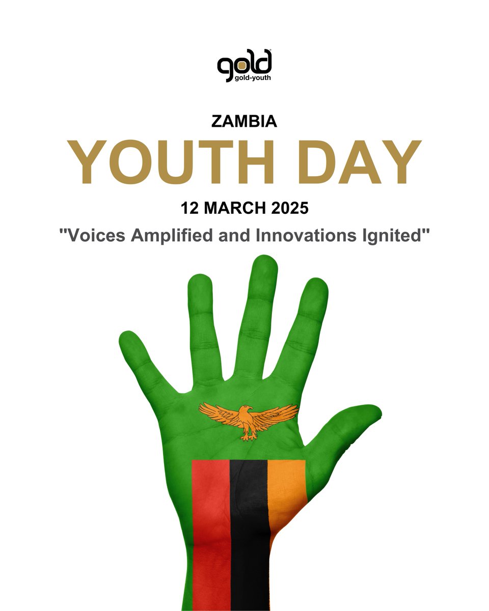 gold_youth's tweet photo. Happy Youth Day, Zambia! 🚀✨

Today, we celebrate the power of young voices and the innovations shaping a brighter future. 💡🔥 Youth are not just the leaders of tomorrow—they are the changemakers of today!
🌍💪
#zambiayouthday #youthledchange #voicesamplified  #fyp #follow https://t.co/QuxAjdTPJT
