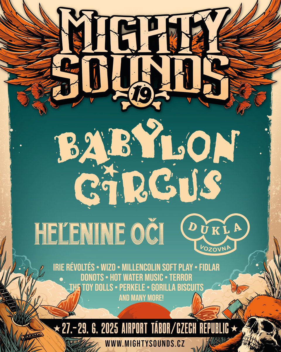 Mighty Sounds (@mightysounds) on Twitter photo ๐ฅ <a href="/BabylonCircus/">Babylon Circus</a>, Heฤพenine oฤi, Dukla Vozovna at Mighty Sounds vol. 19 ๐ฅ
๐ซ ๐๐๐๐๐๐๐: bit.ly/MightyTickets2โฆ
โโโ
๐ Mighty Sounds 2025
๐
June 27-29, 2025
๐จ๐ฟ Tรกbor, CZ
๐ MightySounds.cz ๐ฅ <a href="/BabylonCircus/">Babylon Circus</a>, Heฤพenine oฤi, Dukla Vozovna at Mighty Sounds vol. 19 ๐ฅ
๐ซ ๐๐๐๐๐๐๐: bit.ly/MightyTickets2โฆ
โโโ
๐ Mighty Sounds 2025
๐
June 27-29, 2025
๐จ๐ฟ Tรกbor, CZ
๐ MightySounds.cz