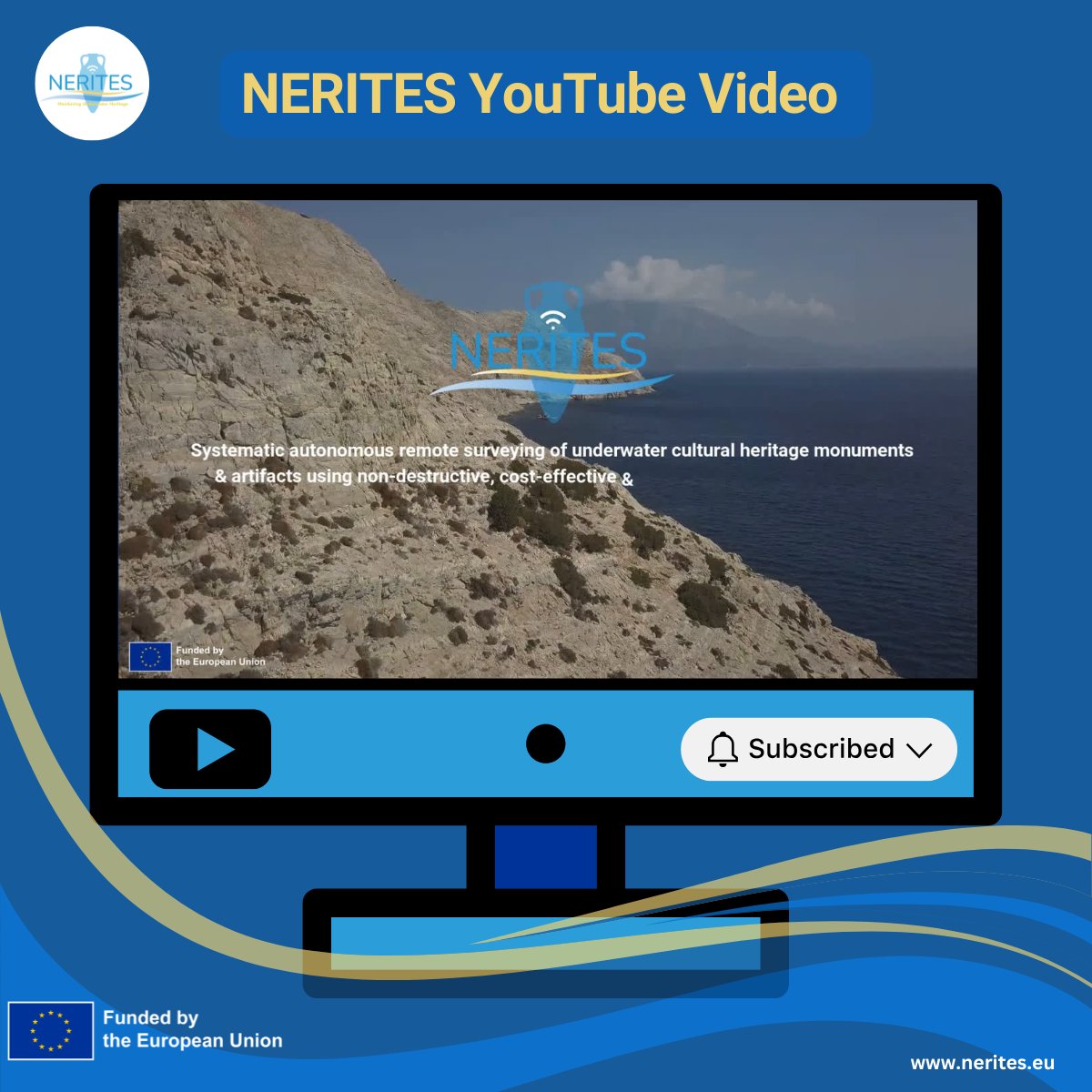 NERITES Project (@neritesproject) on Twitter photo ๐ข #NERITES's 1st Video just released!
Watch here ๐ lnkd.in/dZdwNKqk
#HorizonEu #videorelease #Innovation #UnderwaterRobotics #UnderwaterCulturalHeritage
<a href="/CORDIS_EU/">EU Research Results</a> <a href="/HorizonEU/">Horizon Europe ๐ช๐บ</a> <a href="/RobustEng/">Robust Systems Engineering SCC LTD</a>
<a href="/UniCalPortale/">Universitร della Calabria</a> ๐ข #NERITES's 1st Video just released!
Watch here ๐ lnkd.in/dZdwNKqk
#HorizonEu #videorelease #Innovation #UnderwaterRobotics #UnderwaterCulturalHeritage
<a href="/CORDIS_EU/">EU Research Results</a> <a href="/HorizonEU/">Horizon Europe ๐ช๐บ</a> <a href="/RobustEng/">Robust Systems Engineering SCC LTD</a>
<a href="/UniCalPortale/">Universitร della Calabria</a>