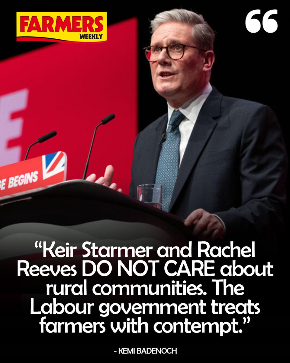 Farmers Weekly (@farmersweekly) on Twitter photo 🗣️ <a href="/KemiBadenoch/">Kemi Badenoch</a> has spoken out following the Labour government’s decision to stop accepting new applications for the Sustainable Farming Incentive (SFI) scheme.
READ MORE: ow.ly/tVbL50VggkN 🗣️ <a href="/KemiBadenoch/">Kemi Badenoch</a> has spoken out following the Labour government’s decision to stop accepting new applications for the Sustainable Farming Incentive (SFI) scheme.
READ MORE: ow.ly/tVbL50VggkN