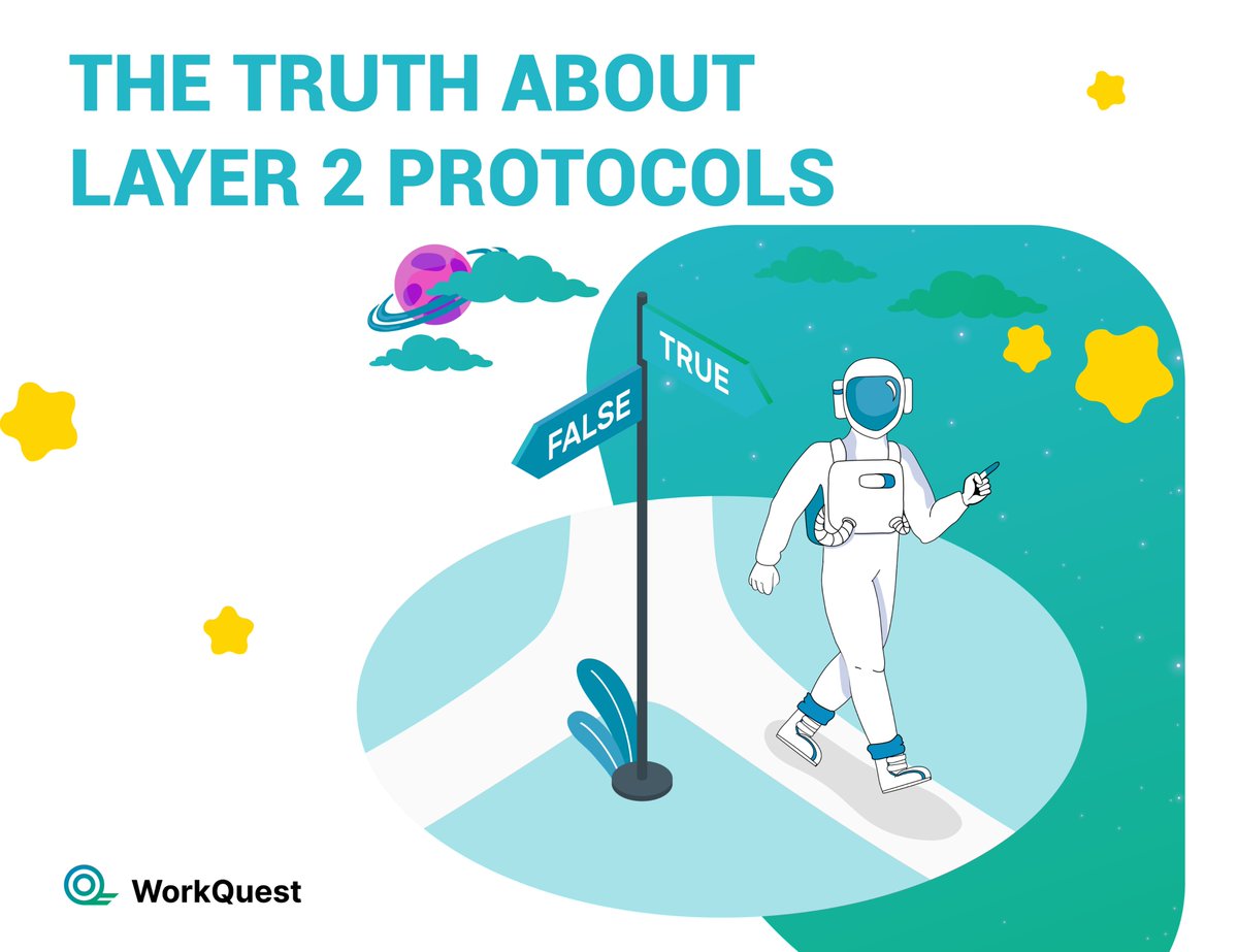 The Truth About Layer 2 Protocols

Scalability is a major challenge for blockchain networks. Layer 2 solutions like Lightning Network&amp;Polygon boost speed and efficiency while keeping decentralization intact.
#WorkQuest is building the future of #Web3 jobs!
bit.ly/43BBhcH