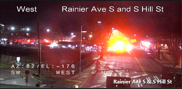 Rainier Ave S和25街之间的S Walker St的SFD活动，阻止了Rainier