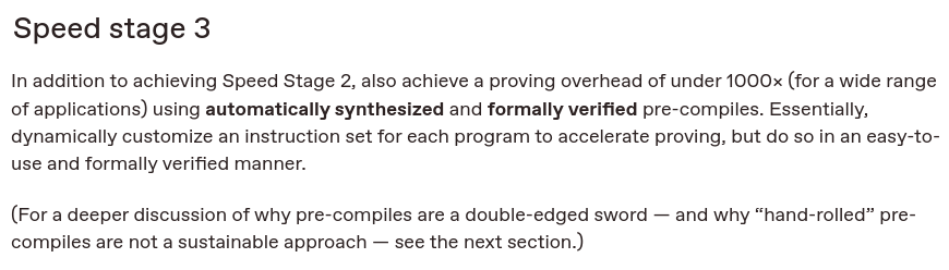 Great article, very nice to read!

Completely agree that precompiles (or custom guest program ISAs) need to be automatically synthesized and formally verified.

We already got started on this with powdr autoprecompiles: powdr.org/blog/auto-acc-…