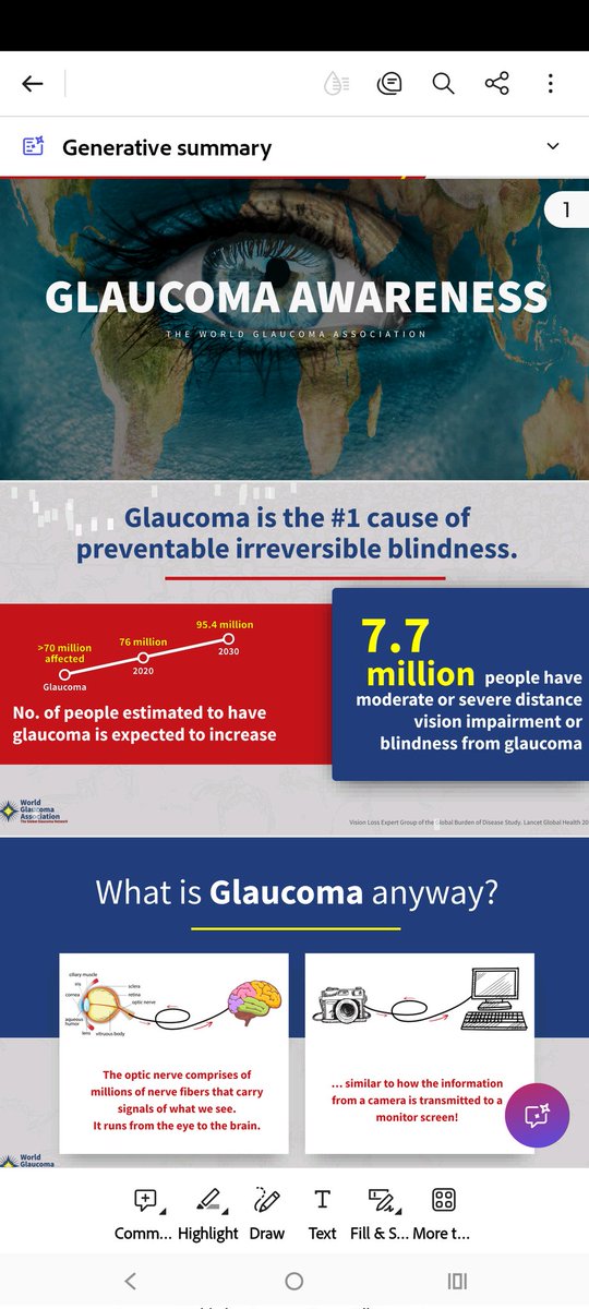 It's World Glaucoma Week and here are some facts :