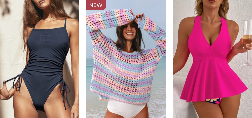 Get ready to slay by the poolside! Explore our fresh arrivals of swimwear, featuring the hottest styles and cuts for a fabulous beach look. Dive into summer with confidence and style!
bit.ly/3Fy5iA6
#NewSwimwear #SummerFashion