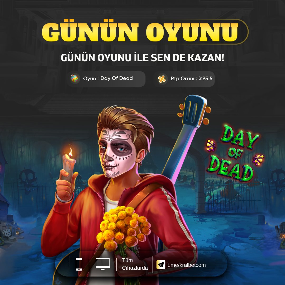 casinogiriss's tweet photo. 💀💰 Day of Dead ile Mezardan Gelen Kazançlar! 💰
Pragmatic Play'in efsanevi Day of Dead slotunda şansını dene! 👻🎰 Wild Re-Spins, Free Spins ve yüksek kazanç potansiyeli ile büyük ödüllere ulaş! 🔥
📲Link profilde
#PragmaticPlay #DayOfDead #Slot #Casino #BigWin #SlotOyunları https://t.co/LVokkunZz4