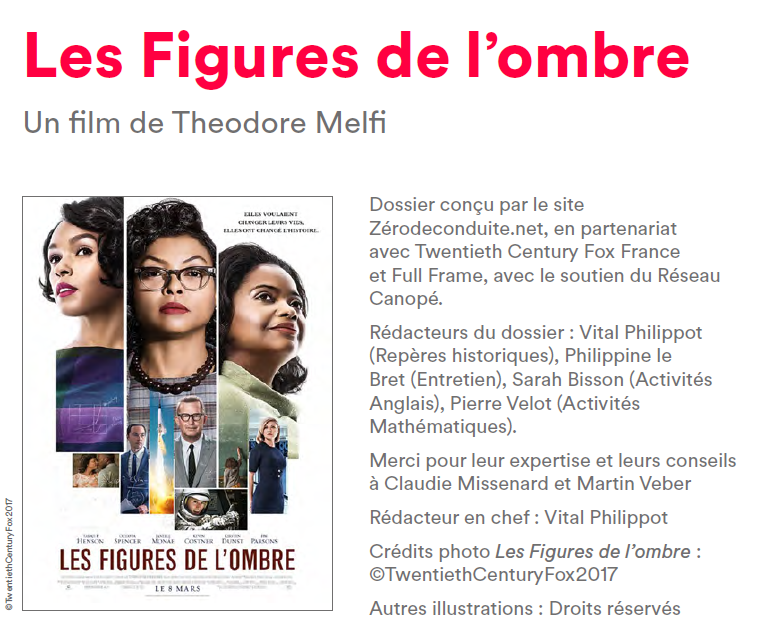 Lycée De Villaroy (@lvillaroy) on Twitter photo Ce jour, l'équipe de mathématiques propose aux élèves de visionner à partir de 14h à l'amphithéâtre le film "Les figures de l'ombre". Il illustre de manière exemplaire le travail mené au sein du <a href="/LVillaroy/">Lycée De Villaroy</a> pour la promotion des sciences au féminin. Merci aux équipes et bon film. Ce jour, l'équipe de mathématiques propose aux élèves de visionner à partir de 14h à l'amphithéâtre le film "Les figures de l'ombre". Il illustre de manière exemplaire le travail mené au sein du <a href="/LVillaroy/">Lycée De Villaroy</a> pour la promotion des sciences au féminin. Merci aux équipes et bon film.