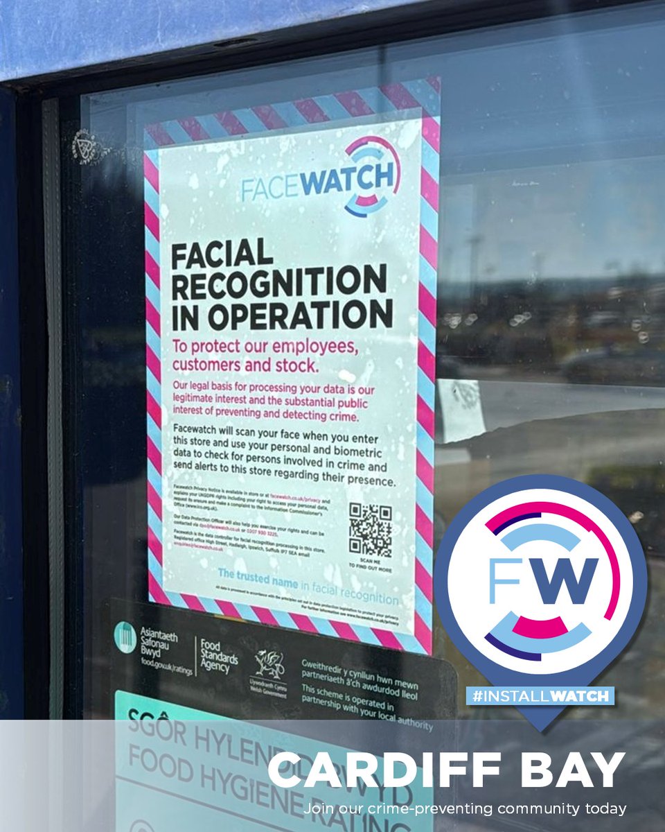 Our installation teams are on the road every day, bringing Facewatch to a town near you. We've been to Cardiff Bay recently. Call us now 0207 930 3225
Book your free demo here bit.ly/3DyjGon
#Facewatch #FacialRecognition #Retail #CrimePrevention #Installwatch #CardiffBay