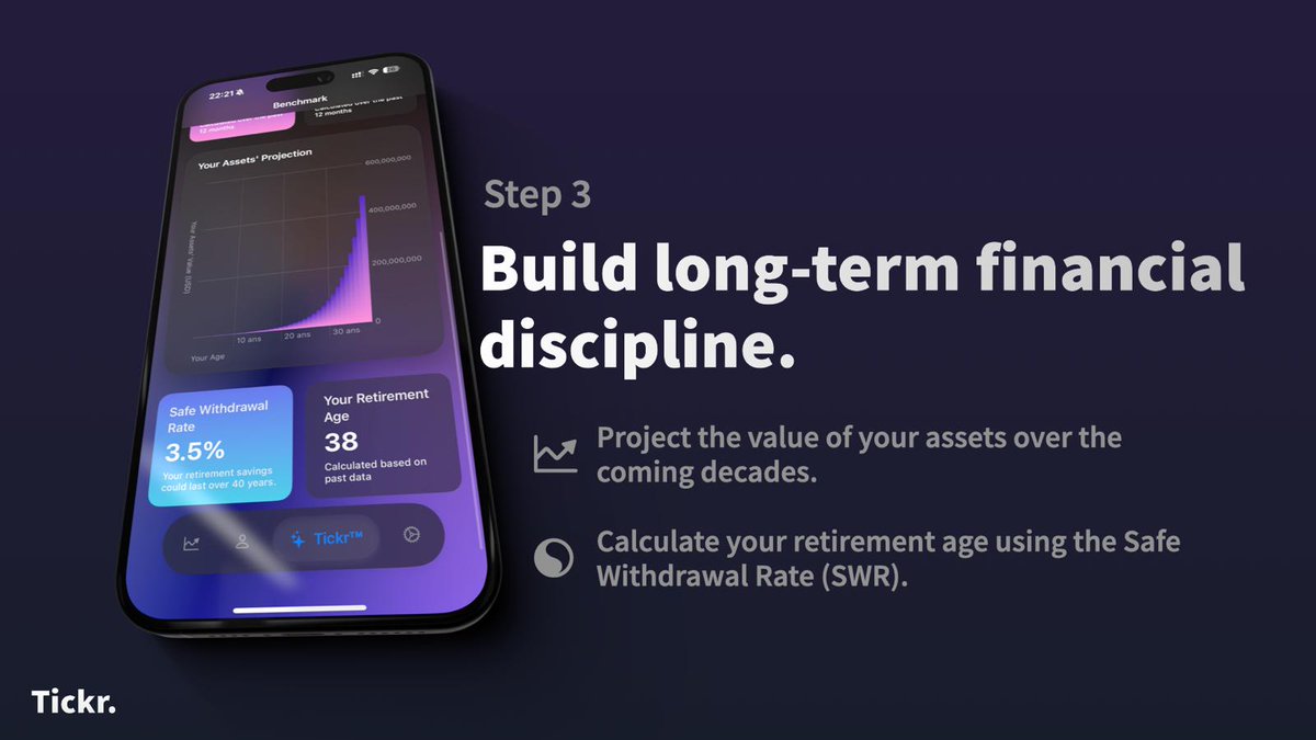 TechNomad182745's tweet image. I built Tickr because I wanted a clear way to track my investments against the benchmarks that matter, without relying on generic ETFs. Now, I know exactly where I stand and how to optimize my portfolio.  

Here’s how it works 👇

✅ Track all your assets in one place and see…