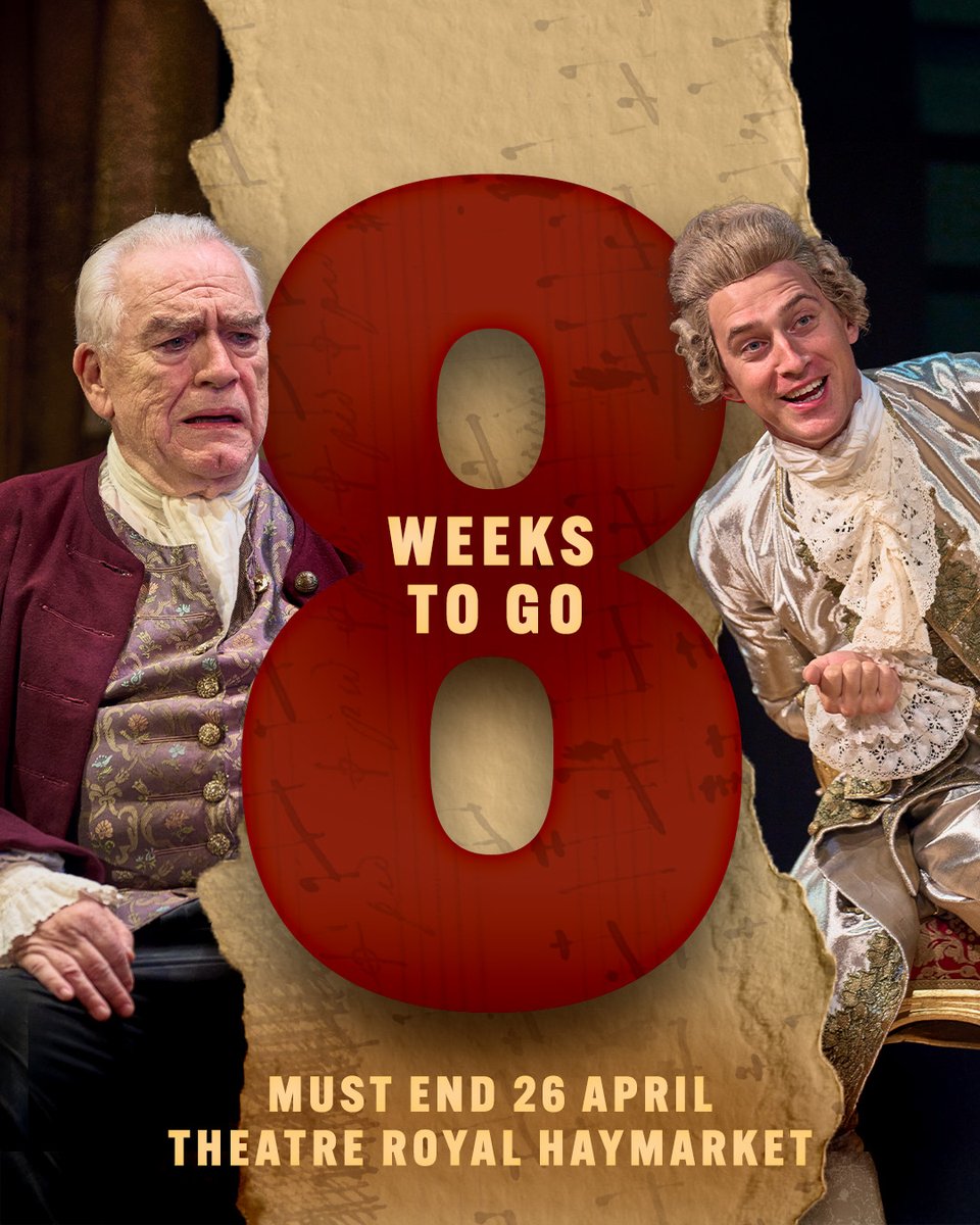 Less than 8 weeks left to catch <a href="/coxusa/">Brian Cox</a> 's "Towering Performance" as J.S Bach 🎼

Only @theatreroyalhaymarket

🎟️ link in bio