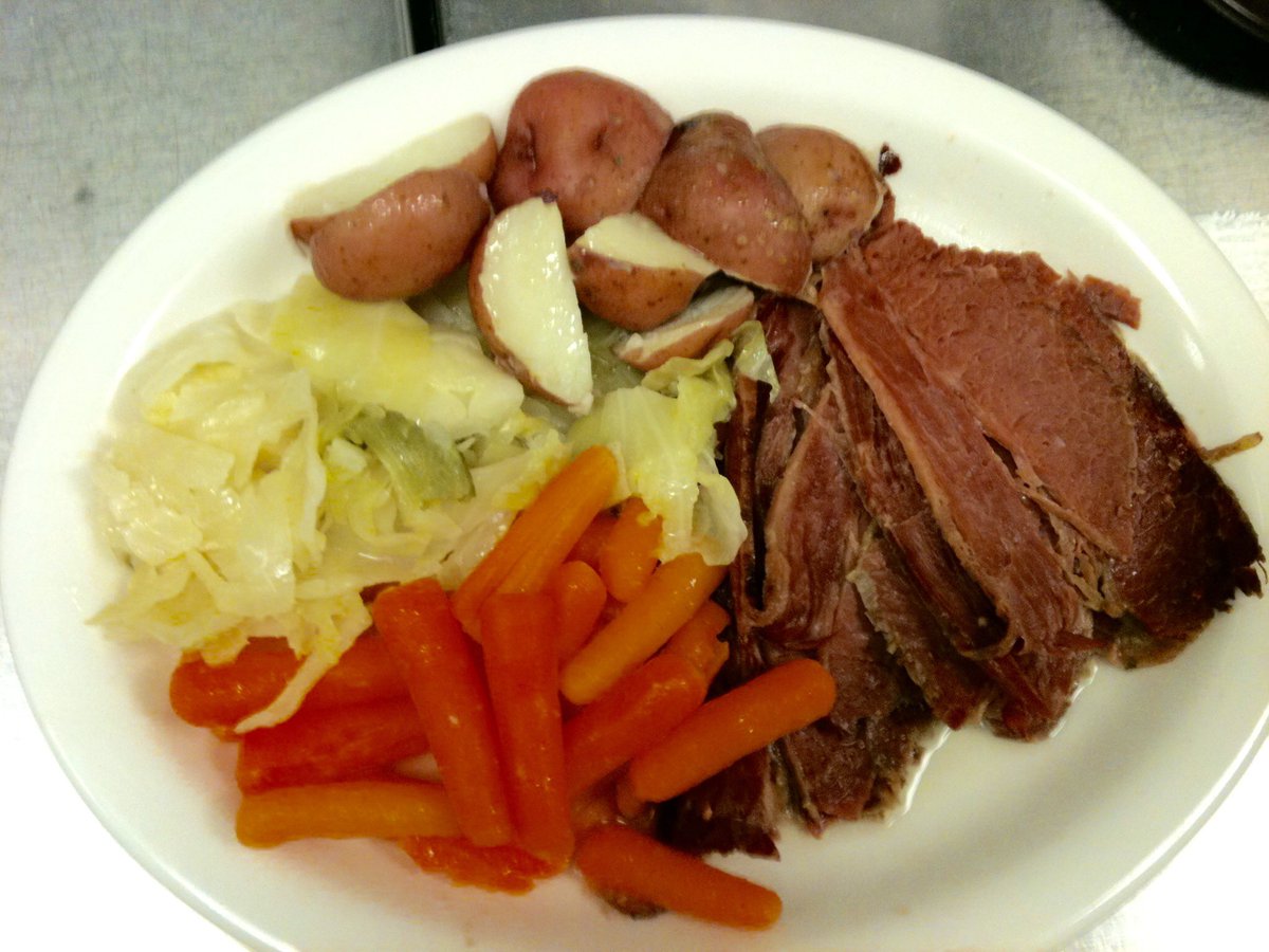 Join Us St. Patrick’s Day Monday March 17th for Traditional Corned Beef and Cabbage…$15.95