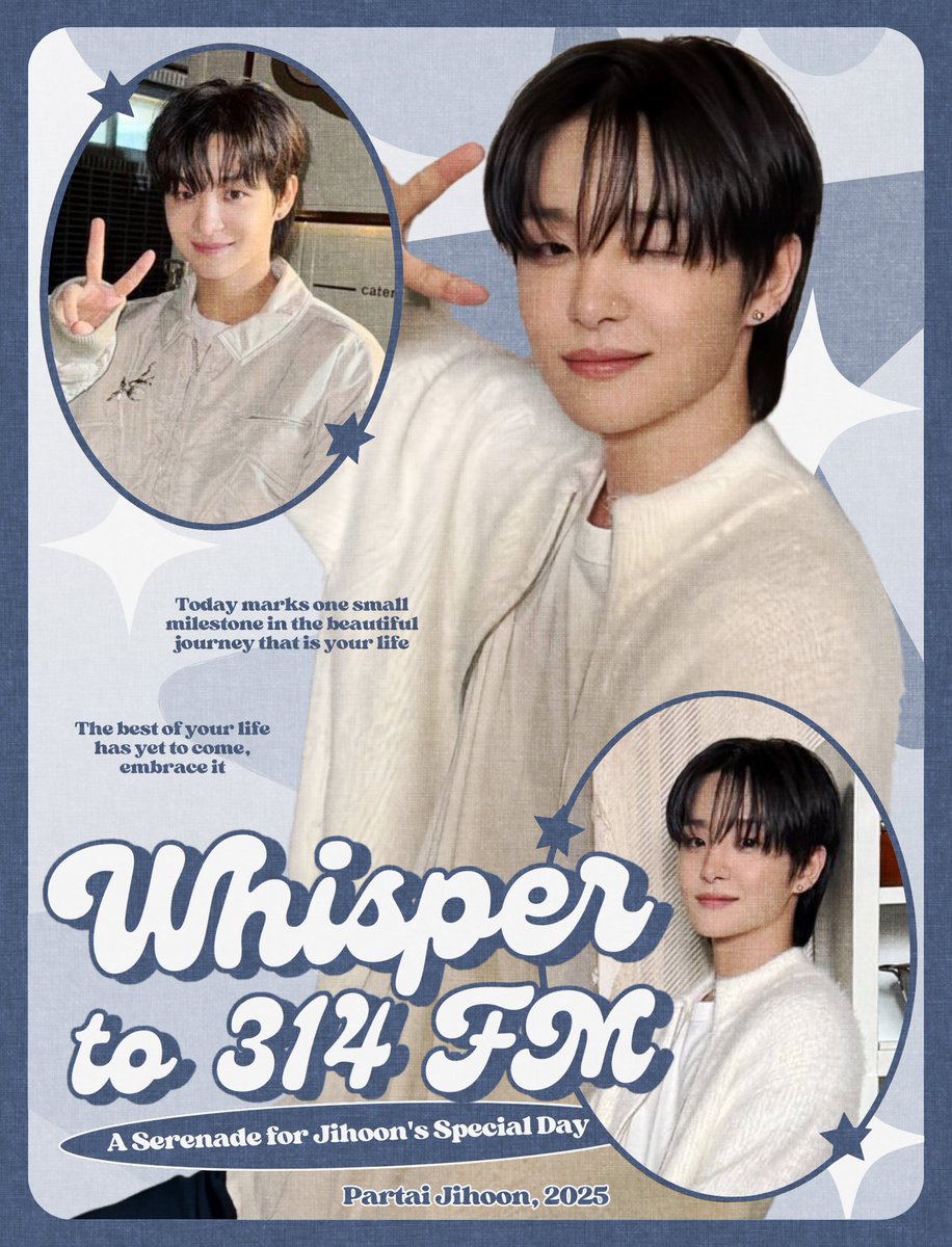 Gazes converge upon the cherished one, with '𝗪𝗵𝗶𝘀𝗽𝗲𝗿𝘀 𝗼𝗳 𝟯𝟭𝟰 𝗙𝗠: 𝗔 𝗦𝗲𝗿𝗲𝗻𝗮𝗱𝗲 𝗳𝗼𝗿 𝗝𝗶𝗵𝗼𝗼𝗻'𝘀 𝗦𝗽𝗲𝗰𝗶𝗮𝗹 𝗗𝗮𝘆.' Jubilation and bliss bloom in this ephemeral moment, a tapestry woven purely for his essence, because today is his day! ✦