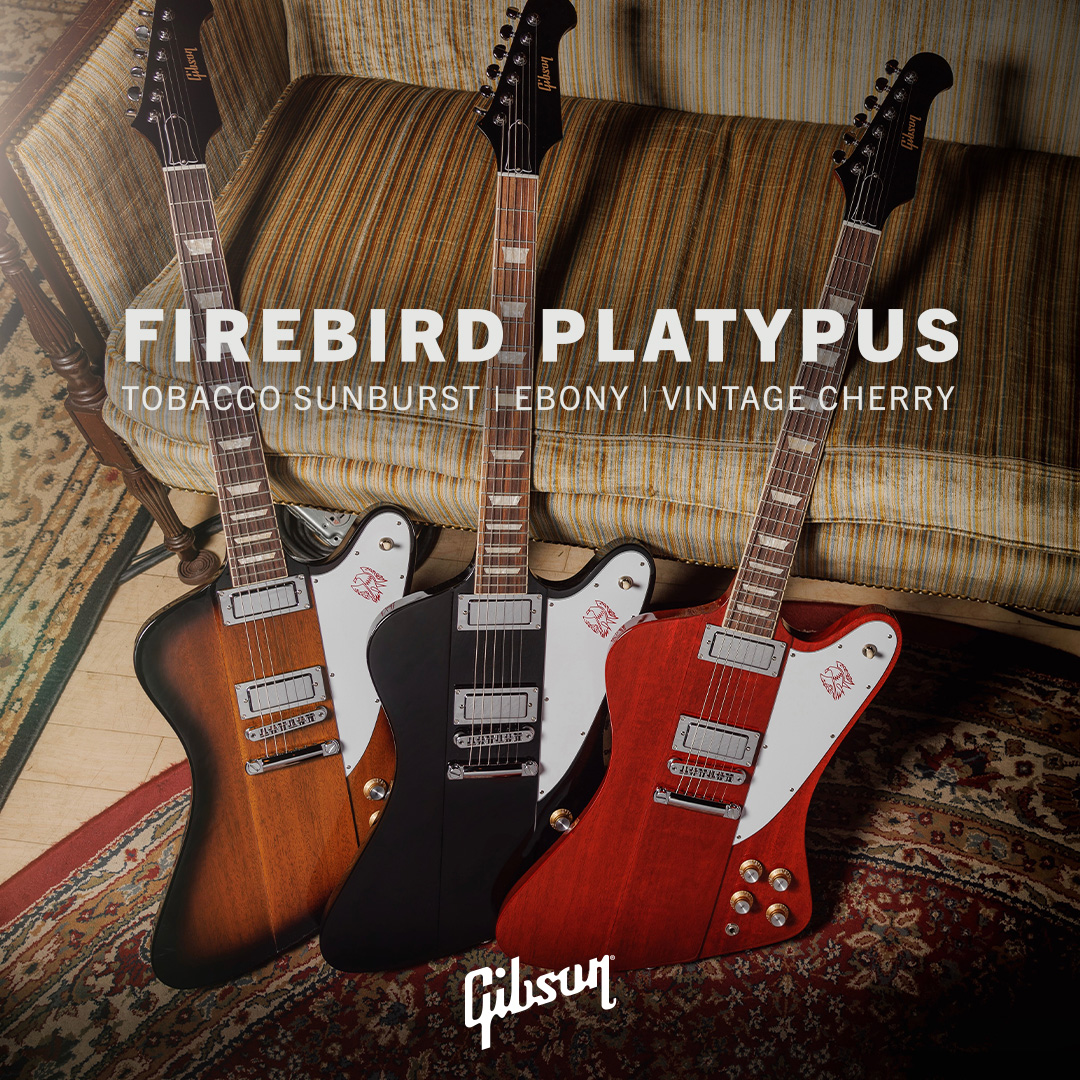 GibsonJapan's tweet photo. 🔥Firebird Platypus 登場🔥
1965年初頭、ファイヤーバードは進化の過程で「ノン・リバース」ヘッドへと移行。その中でもカモノハシのくちばしのような形状を持つ希少な過渡期モデルにオマージュを捧げたのがFirebird Platypusです。

詳細▶　https://t.co/Bv8LKLQfzE

#Gibson #ギブソン https://t.co/X6sshIsdFq