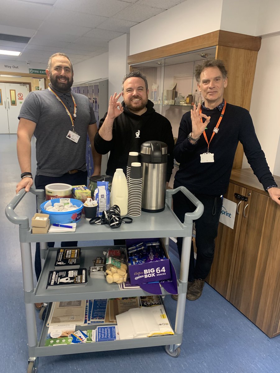 Great to see the guys from AMC and the well-being team this morning 😃
It’s always nice to see teams coming together to support well-being—especially when tea and biscuits are involved. Hope everyone enjoys the treats and the positive vibes! 👌🏼