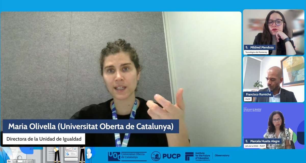 Unitat d'Igualtat (@uocigualtat) on Twitter photo .<a href="/MariaOlivellaQ/">Maria Olivella Quintana</a> directora de <a href="/UOCigualtat/">Unitat d'Igualtat, Diversitat i Inclusió</a> ha participado con expertas de las universidades <a href="/pucp/">PUCP</a> y <a href="/TecdeMonterrey/">Tecnológico de Monterrey</a> en un diálogo interoceánico sobre los avances, desafíos y recomendaciones en políticas de igualdad de género en la universidad
👉▶️tinyurl.com/mpc4bry2
#8M .<a href="/MariaOlivellaQ/">Maria Olivella Quintana</a> directora de <a href="/UOCigualtat/">Unitat d'Igualtat, Diversitat i Inclusió</a> ha participado con expertas de las universidades <a href="/pucp/">PUCP</a> y <a href="/TecdeMonterrey/">Tecnológico de Monterrey</a> en un diálogo interoceánico sobre los avances, desafíos y recomendaciones en políticas de igualdad de género en la universidad
👉▶️tinyurl.com/mpc4bry2
#8M