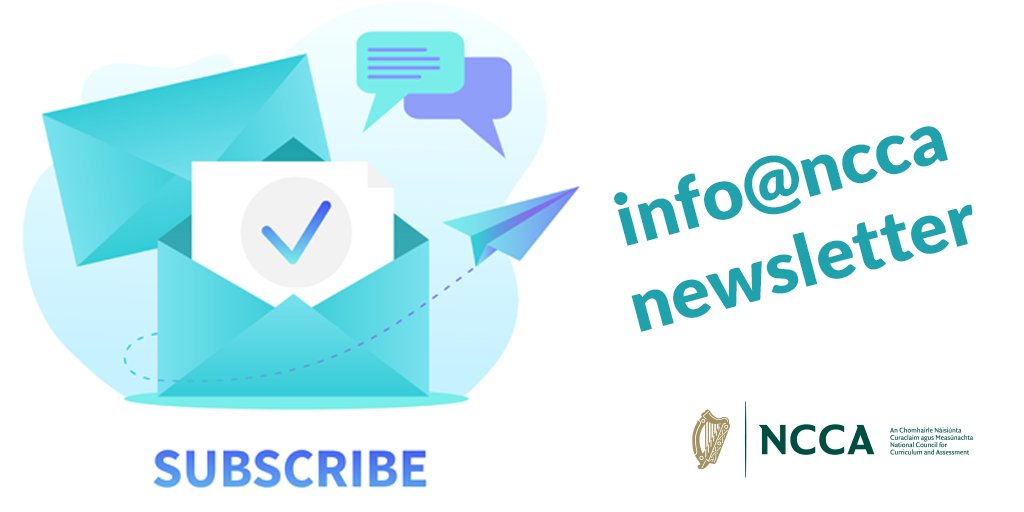 Don’t miss out!
Sign up to receive the latest edition of our info@ncca newsletter which will be sent out to subscribers LATER TODAY!
list-manage.pulse.ly/me5l0luncb

#newsletter #nuachtlitir #curriculum #education #Ireland #updates

<a href="/Education_Ire/">Department of Education and Youth</a>  @dcediy  <a href="/JMB_Secretariat/">JMB</a>  <a href="/INTOnews/">INTO (Irish National Teachers' Organisation)</a>