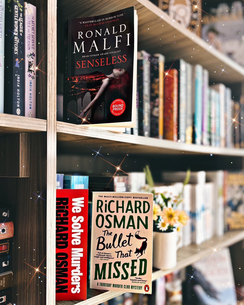 Nils Shukla (@nilsreviewsit) on Twitter photo My two current reads:
The Bullet that Missed by <a href="/richardosman/">Richard Osman</a> I’m buddy reading this with <a href="/BethanMay/">Beth</a> and once again we’re loving the humour!
On the darker side I’m also reading a horror novel, Senseless by <a href="/RonaldMalfi/">Ronald Malfi</a> and really enjoying being suspicious of every character! My two current reads:
The Bullet that Missed by <a href="/richardosman/">Richard Osman</a> I’m buddy reading this with <a href="/BethanMay/">Beth</a> and once again we’re loving the humour!
On the darker side I’m also reading a horror novel, Senseless by <a href="/RonaldMalfi/">Ronald Malfi</a> and really enjoying being suspicious of every character!