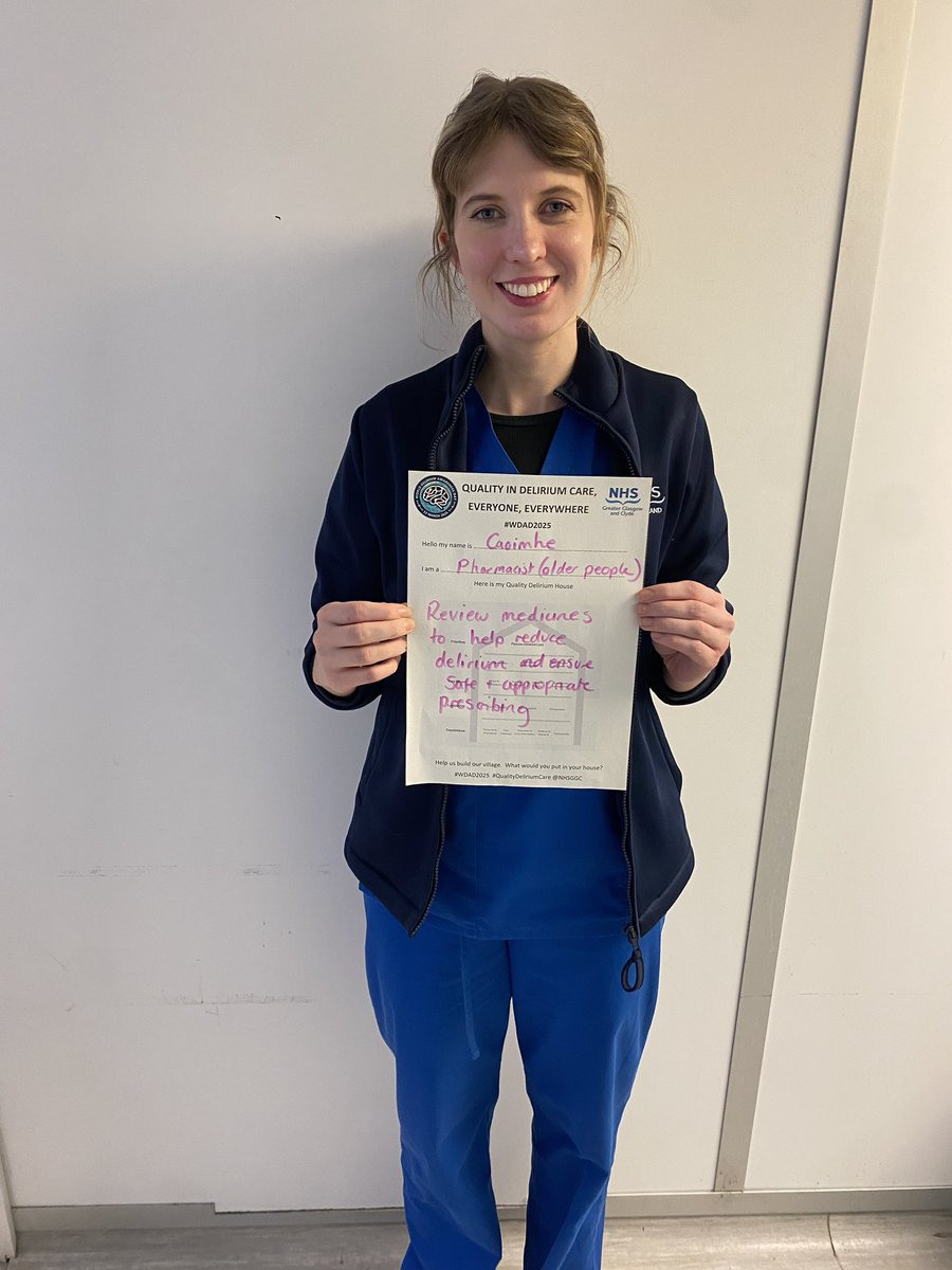 Hazel Miller (@hazelmiller999) on Twitter photo #WDAD2025 in <a href="/NHSGGC/">NHS Greater Glasgow and Clyde</a> 💜 Our North Sector 🦸♂️🦸♀️ OPS pharmacists put education and medication review in their #QualityDelirumCare houses for #WDAD2025 #WDAD2025 in <a href="/NHSGGC/">NHS Greater Glasgow and Clyde</a> 💜 Our North Sector 🦸♂️🦸♀️ OPS pharmacists put education and medication review in their #QualityDelirumCare houses for #WDAD2025