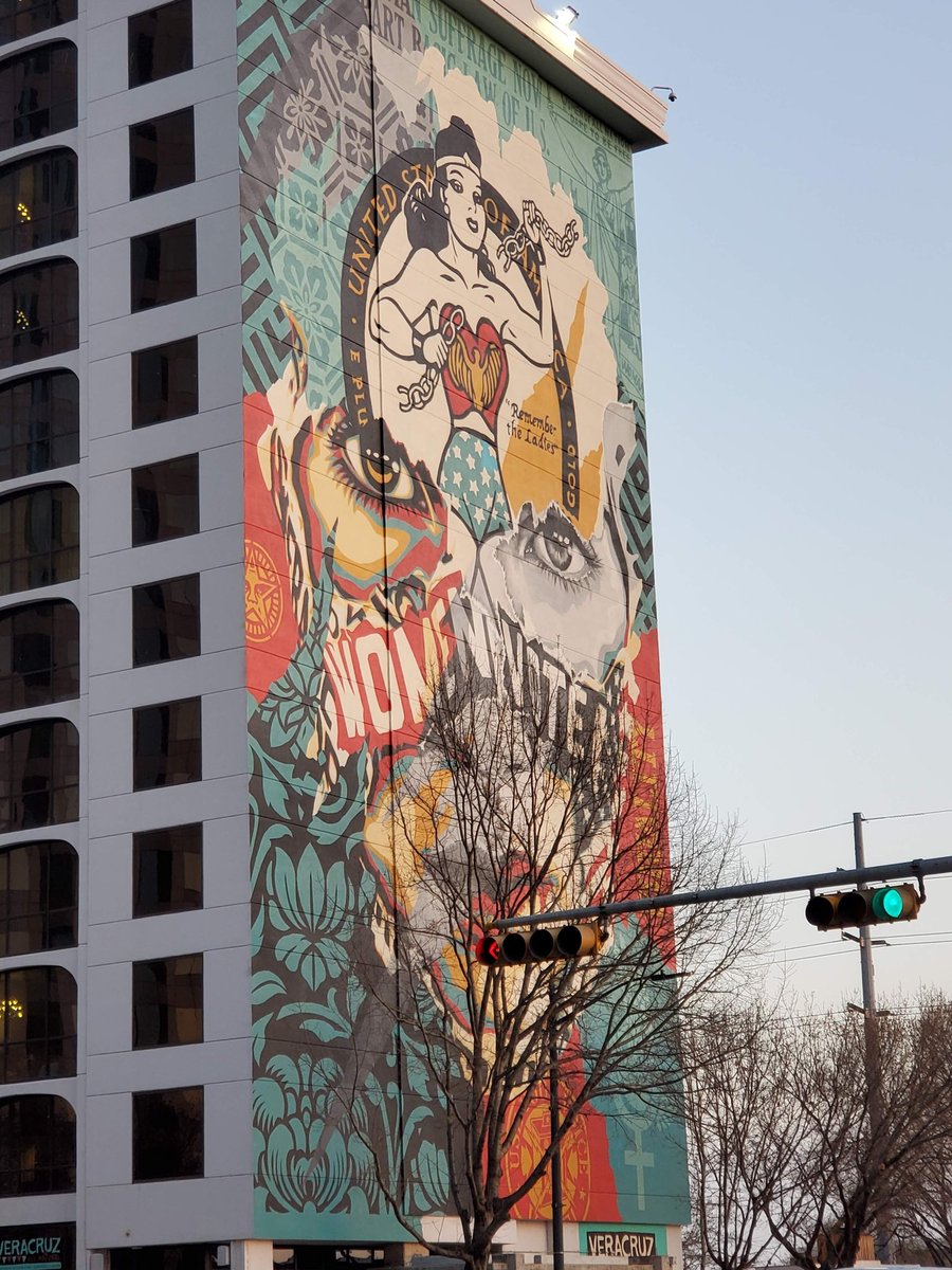wandervisions's tweet photo. 🚨 Austin’s BIGGEST mural 🚨 The Beauty of Liberty &amp; Equality by Sandra Chevrier &amp; Shepard Fairey honors 100 years of women’s suffrage! 💥 A must-see at 111 E Cesar Chavez St! 🌟 #WomensRights #AustinArt #ShepardFairey #SandraChevrier #StreetArt https://t.co/wxOGJNIZlm