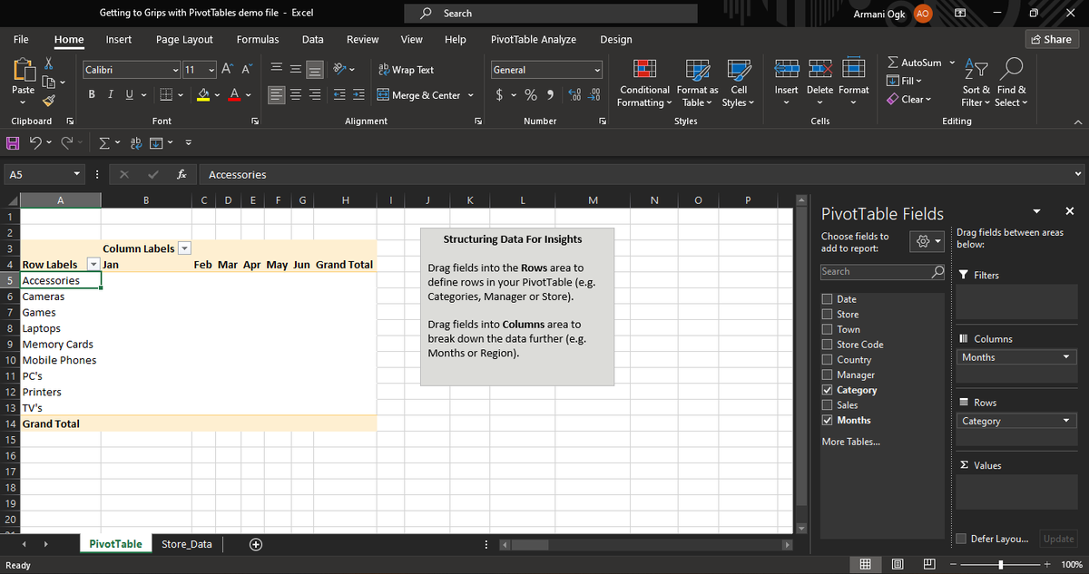armani0GK's tweet image. Day 10: Pivot Tables in Excel
✅ Create Pivot Tables – Quick data summaries
✅ Use Row/Column Fields – Organize data
✅ Add Slicers & Filters – Make it interactive
Pivot Tables = Faster insights! Do you use them?
#Excel #DataAnalytics #ExcelChallenge #datafam