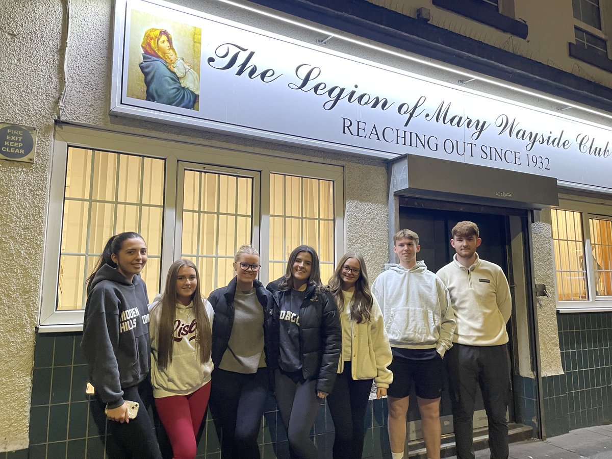 Thanks to the generosity of these young people for giving up their Tuesday evening to serve at the Wayside Club in Glasgow #caritas #service #love #kindness <a href="/St_Maurice_High/">St Maurice's High</a>