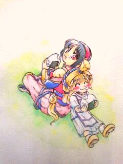 そういえば過去に描いたZENO絵探してみたら解像度低いのしか出てこなかったけど、とりあえずまあいいや。多分20年くらい前に描いた、サイトのトップ絵だったやつです。#西川秀明絵 