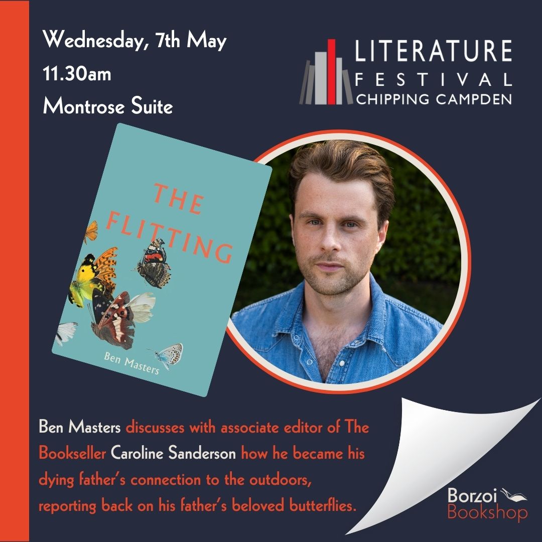 Listen in to #author Ben Masters THE FLITTING @grantabooks 25th March
BOOK NOW ONLINE for his live event 11.30am 7 May Chipping Campden with @carosanderson   campdenmayfestivals.co.uk/literature/e...