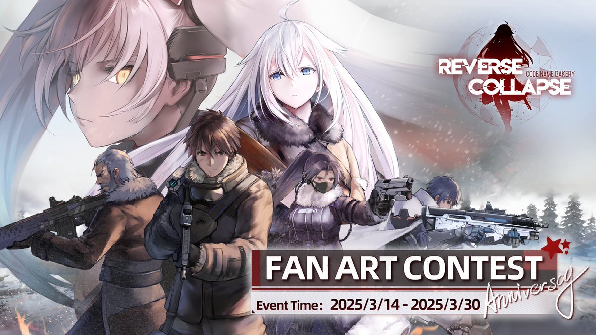 Reverse Collapse: Code Name Bakery | OUT NOW (@re_collapse_en) on Twitter photo Agents, are you ready for the grand celebration of the First #ReverseCollapseAnniversary?
▶ Special Parallel Operation with <a href="/GFL2EXILIUM_EN/">GIRLS' FRONTLINE 2: EXILIUM-EN Official</a> will be soon launched!
▶ 1st Anniversary Fan Art Contest starting 3/14
#ReverseCollapse
Learn more here👇: store.steampowered.com/news/app/11277… Agents, are you ready for the grand celebration of the First #ReverseCollapseAnniversary?
▶ Special Parallel Operation with <a href="/GFL2EXILIUM_EN/">GIRLS' FRONTLINE 2: EXILIUM-EN Official</a> will be soon launched!
▶ 1st Anniversary Fan Art Contest starting 3/14
#ReverseCollapse
Learn more here👇: store.steampowered.com/news/app/11277…