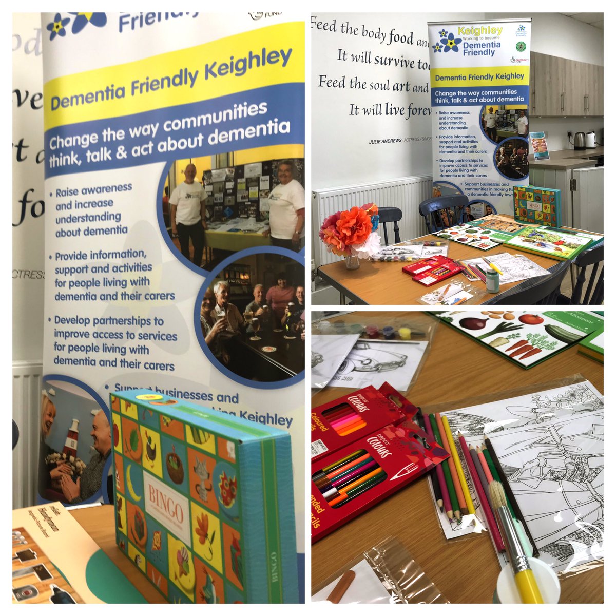 It’s Wednesday and time for the weekly #Dementia Hub <a href="/glusburnarts/">Glusburn Community & Arts Centre</a> Are you or a loved one living with Dementia? Join us for activities, meeting new friends in a lovely supportive space. The Hub runs from 1pm to 2.30pm see you there